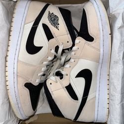 Air Jordan 1 Mid Guava Ice/Black Sail WITH CREASERS INCLUDED 