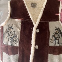 Fluffy horse vest