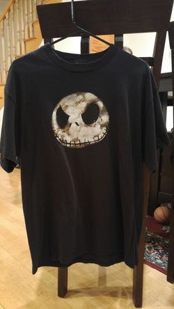 Tim Burton Nightmare Before Christmas Jack Skellington Logo Head Size Large