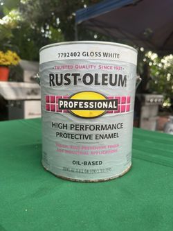 Paint Rust-Oleum Professional Gloss White Enamel Paint 1 Gallon
