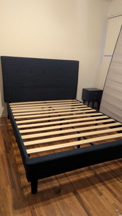 Queen Sized Bed Frame (plus optional mattress)
