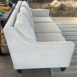 White couch stain on side