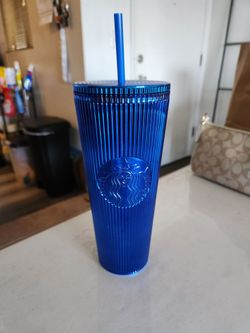 Dodger blue chrome venti cold cup