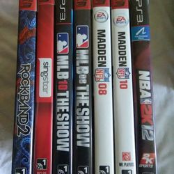 7 PS3 GAMES $30 ALL