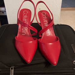 Calvin Klein Red Heels 