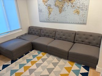 Sofa with an ottoman