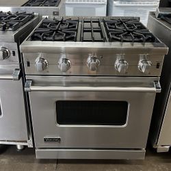 VIKING 30”WIDE ALL GAS RANGE STOVE IN STAINLESS STEEL 