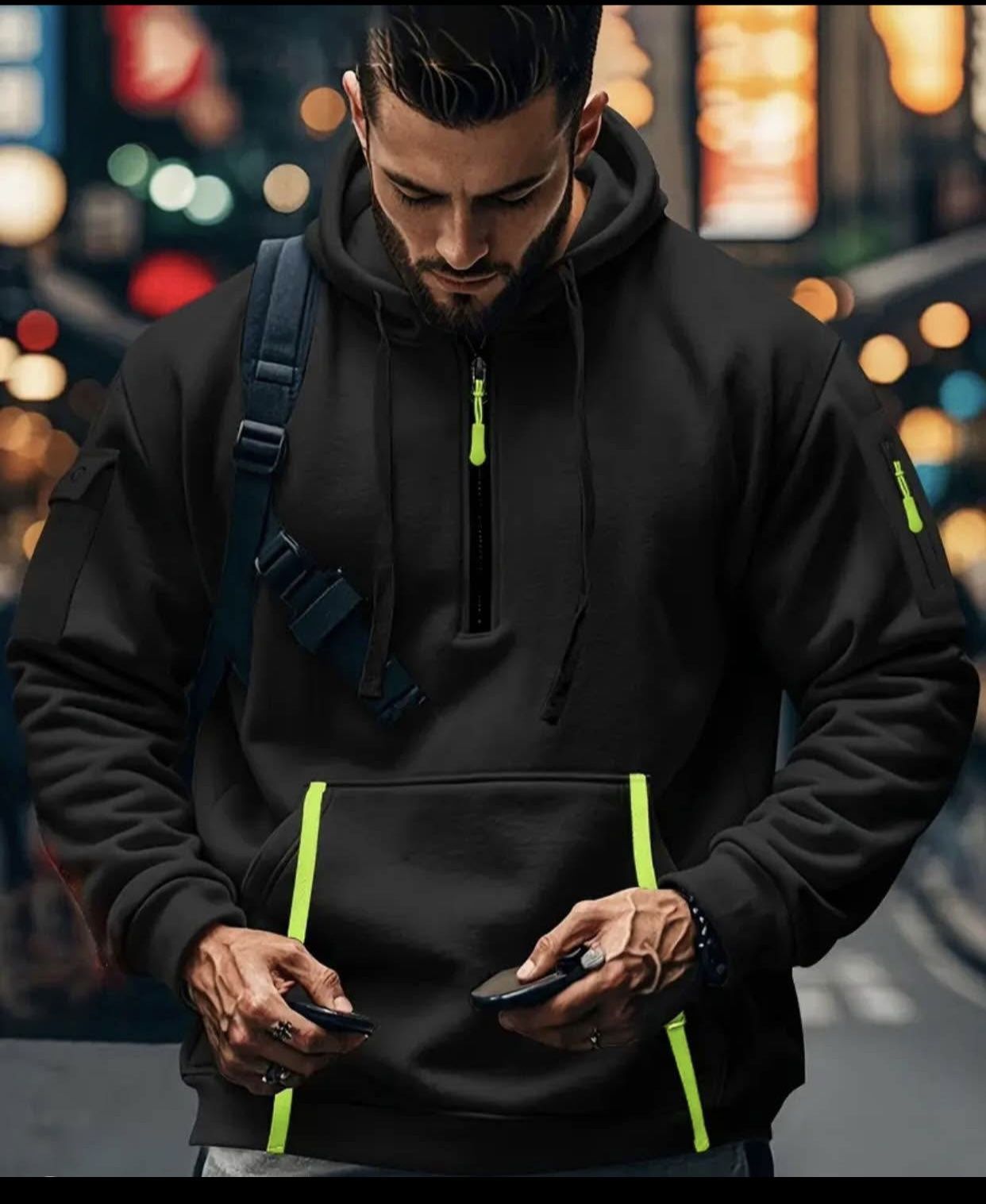 New Daily Leisure, Versatile Style, Showing Men's Charm. Multi-pocket Design, Convenient And Practical,