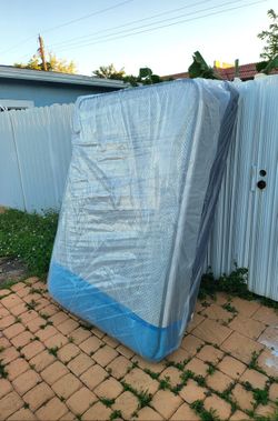 NEW QUEEN PILLOW TOP MATTRESS AND BOX SPRING -- Also Available In All Sizes.