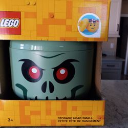 Lego Small Green Skeleton Storage Head