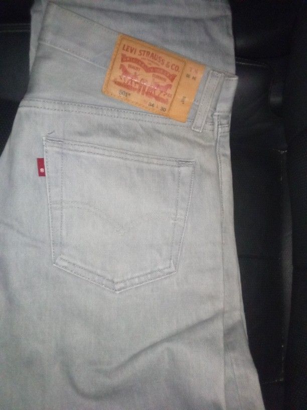 Grey 501 Jeans 34x30 Never Been Used