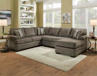 Brown sectional