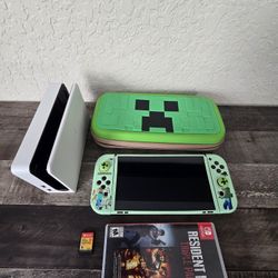 Nintendo Ds SWITCH  OLED With CASE/ Games
