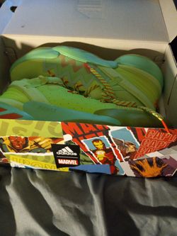 Lime Green Adidas Spideys