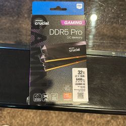 Crucial Pro DDR5 RAM 32GB Kit (2x16GB), 6400MHz CL32, Overclocking Desktop Gaming Memory, Intel XMP 3.0 & AMD Expo