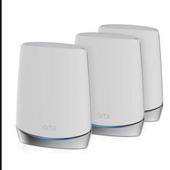 NETGEAR Orbi Whole Home Tri-Band Mesh WiFi 6 System (RBK753) – Router with 2 Satellite Extenders | Coverage up to 7,500 sq. ft. and 40+ Devices | AX42