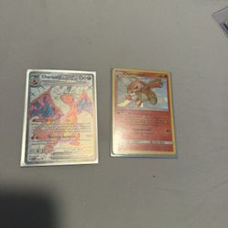 Charizard And Charmeleon Pokemon Cards