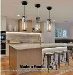 Modern Black 3 -Light Pedant Lights | Luces Colgantes Modernas