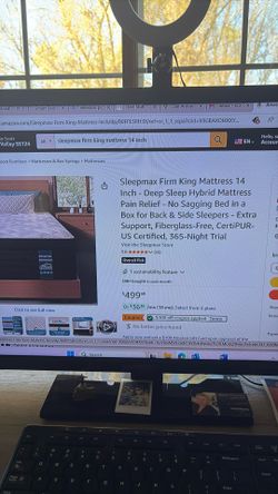 Brand New Never Used Sleepmax Firm 14 Inch King Mattress