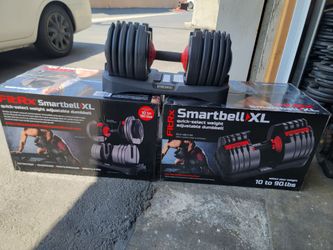 pair of adjustable dumbbells 90 lbs