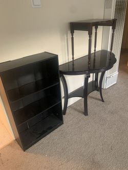 Book Shelf And 2 Tables Living Room Furniture 