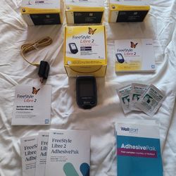 3 FreeStyle Libra 2 Glucose Monitors & Reader