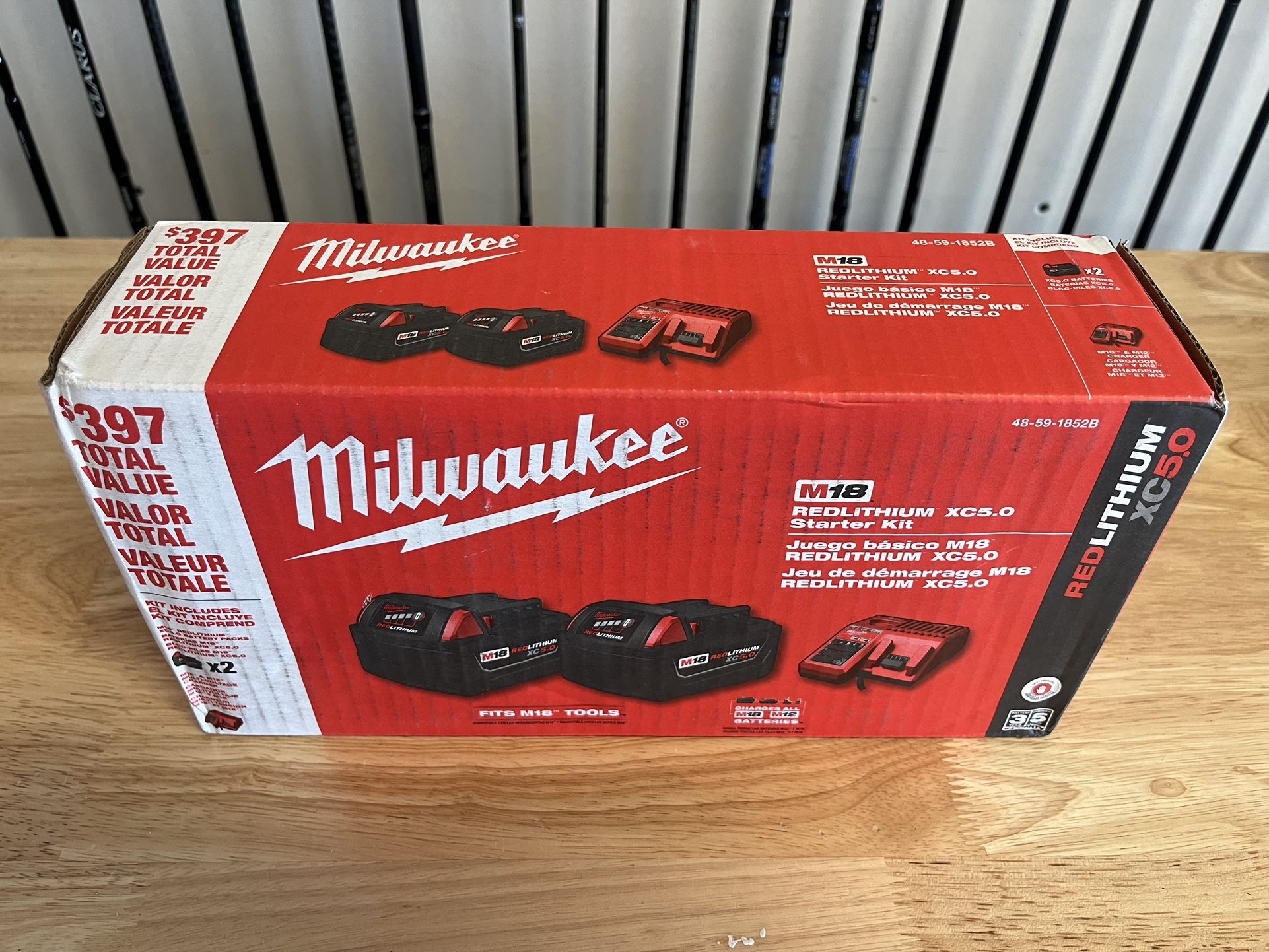Milwaukee XC 5.0 batteries (2 Pack) W/ Charger