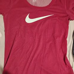 Pink Nike shirt