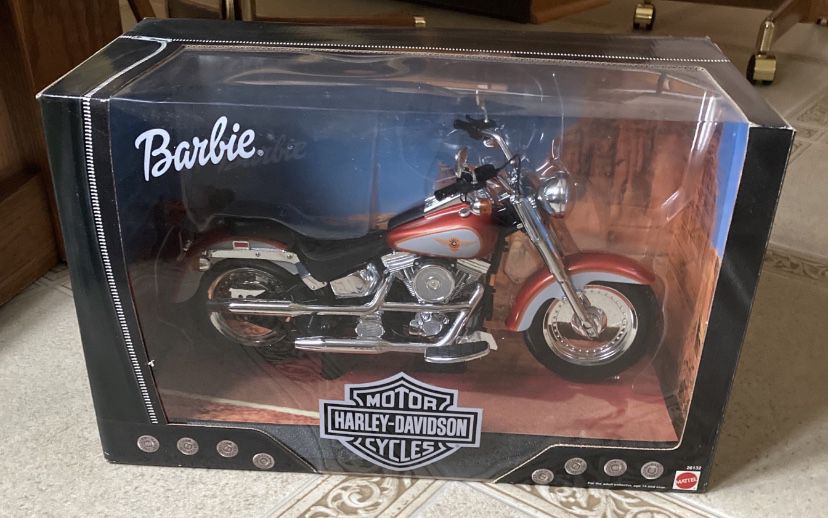 1999 HARLEY DAVISON BARBIE FAT BOY MOTORCYCLE - EXCELLENT/SEALED BOX