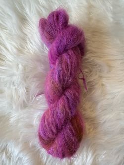 Mohair/Silk- Lace Weight- Berry/Pink