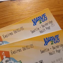 Two Ferry Tickets From Seattle To Bainbridge Island