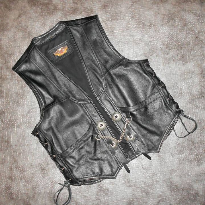 Men's Harley-Davidson Vintage Motorcycle Leather Vest size L