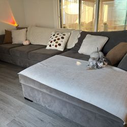 Grey Sectional With Chaise