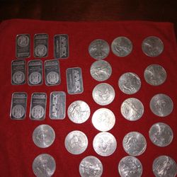 30 Pieces  Of 1 Oz Pure Silver