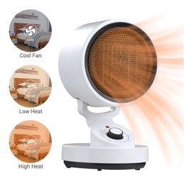 1500W Portable Oscillating Ceramic Space Heater and Cooling Fan - Multi-Functions For All Seasons - Father's Day Sale