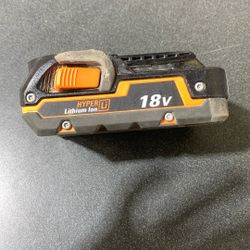 Ridgid Hyper Lithium 18v Battery $29.99