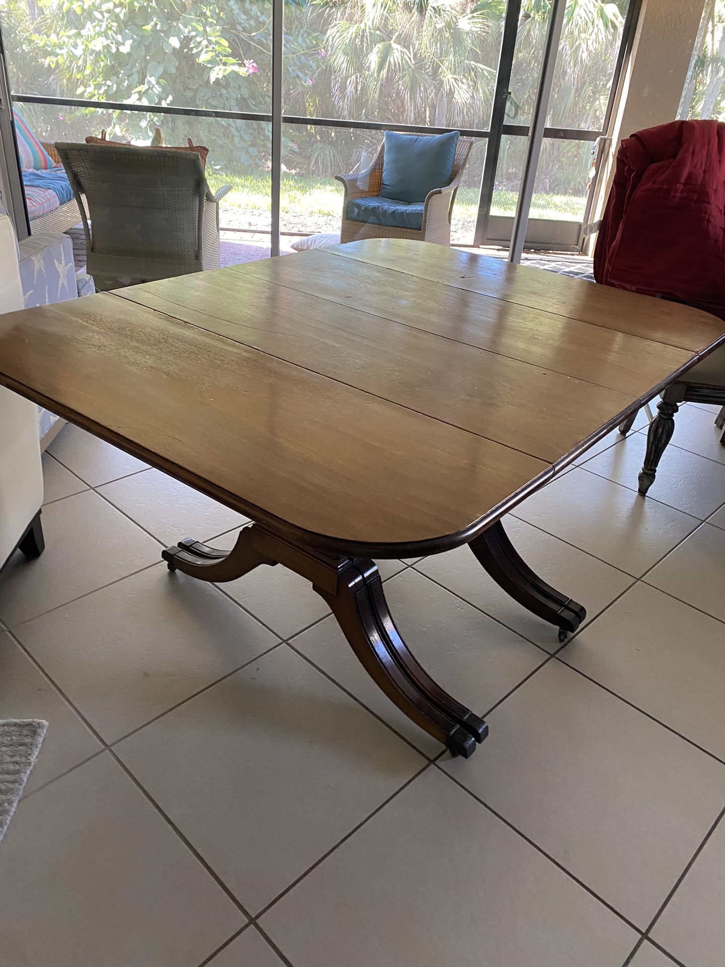 Vintage 1937 Wood Table —-$55