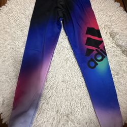 Adidas ADIDAS OMBRE GRAPHIC TIGHTS  Large on tag  Flaws as seen in the last picture