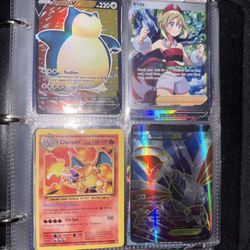 Charizard (150 HP) Pokémon card + over 55 godly Pokémon cards collection + Pokemon Card Binder Album