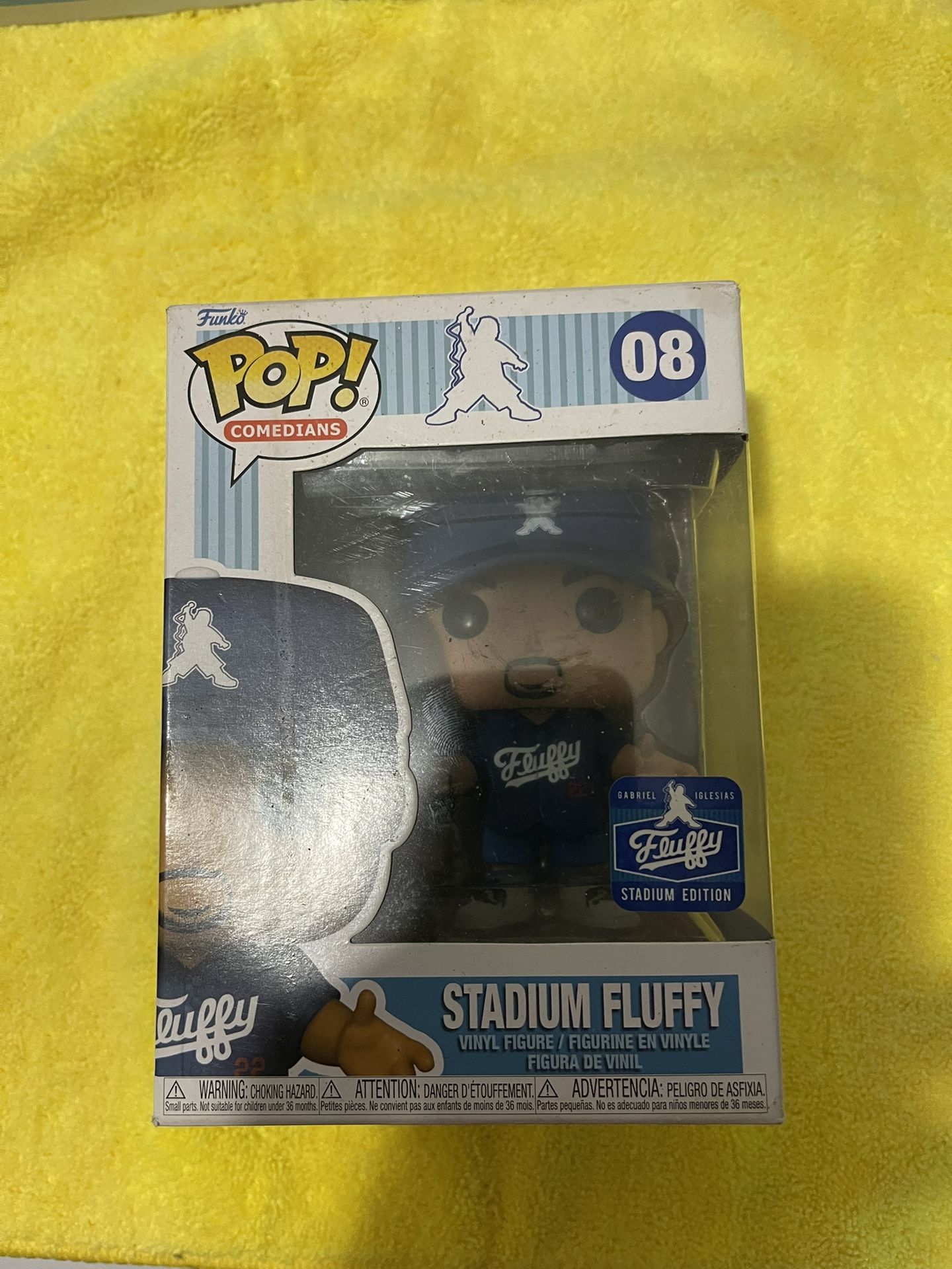 Funko POP Comedians Stadium Fluffy #08 Blue Los Angeles Dodgers Gabriel Iglesias