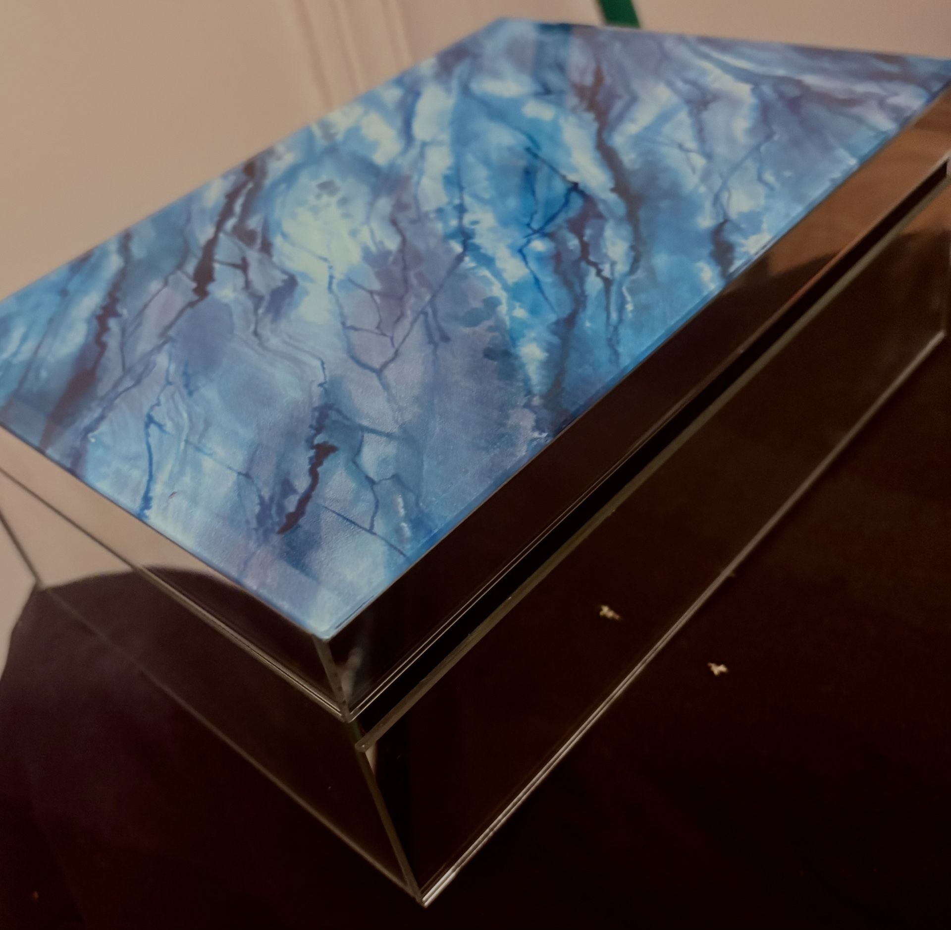 Jewelry Box Mirror Marble Top By Nicole Miller