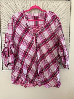 Plaid blouse