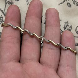 Silver And Gold Bracelet 