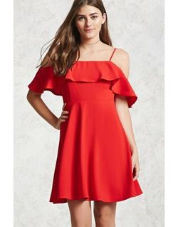 Forever 21 Red off shoulder dress