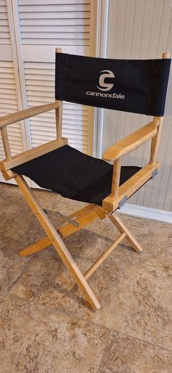 Wooden Director Chair, Vintage Folding Director Style Chair,