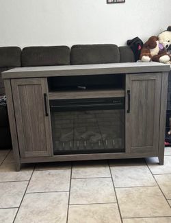 Style selection tv stand/fire place