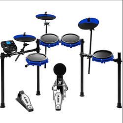 Electric Drum Set blue and black