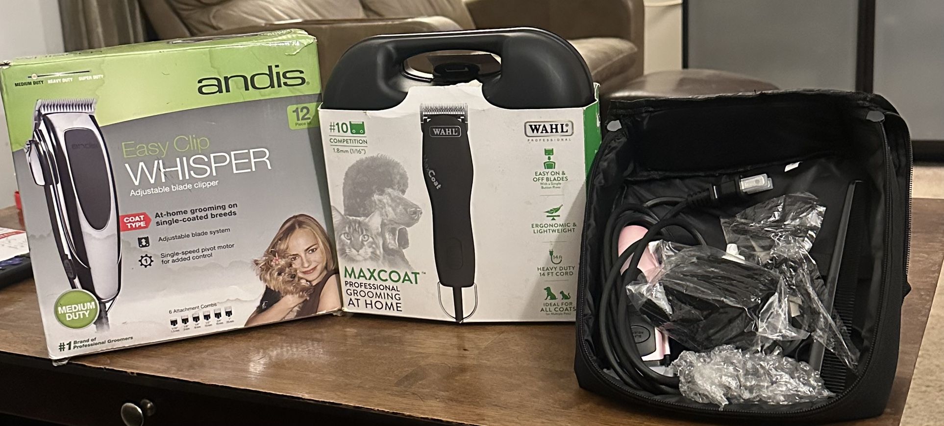 Andis and Wahl Grooming Clippers (for pets)