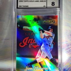 1999 Topps Gold Label Class 1 Jim Thome HOF #5 Indians UCG NM-MT 8
