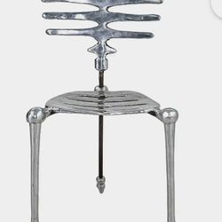 Set of 4 Michael Aram Flights of Fancy Chairs  in Cast Aluminum.  Retail $2,500 ea. 